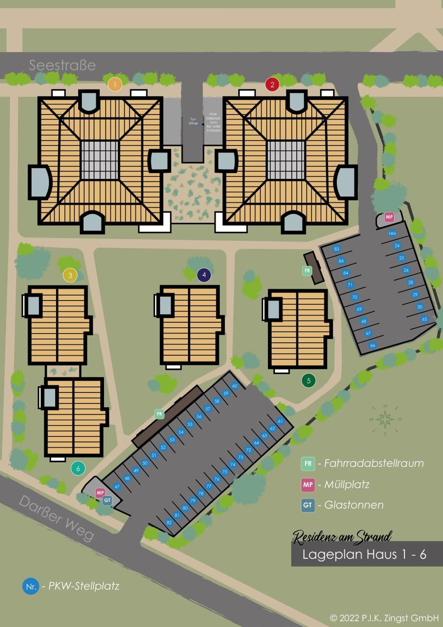 Residenz Am Strand Ostseeglueck - Wohnung 1-13 Цингст Екстериор снимка